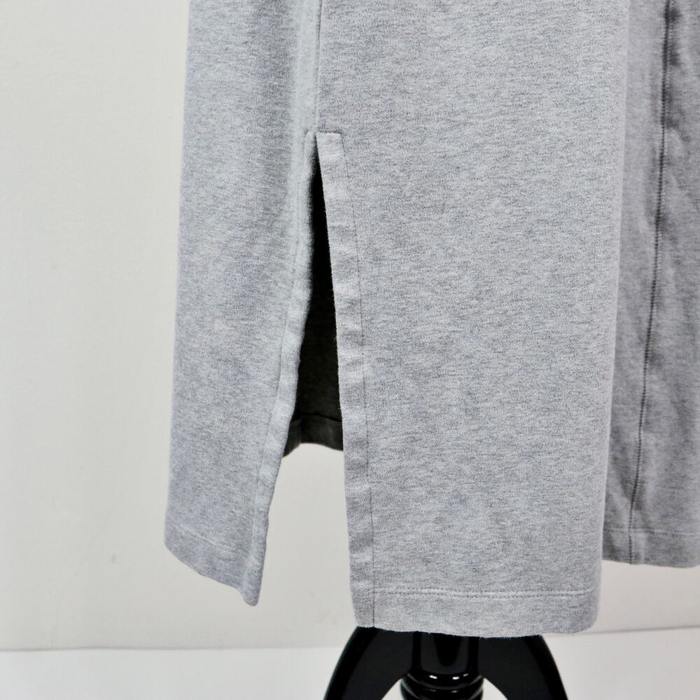 J Jill Pure Jill Size M Belted Jersey Knit Maxi Dress Heather Gray - Picture 10 of 12